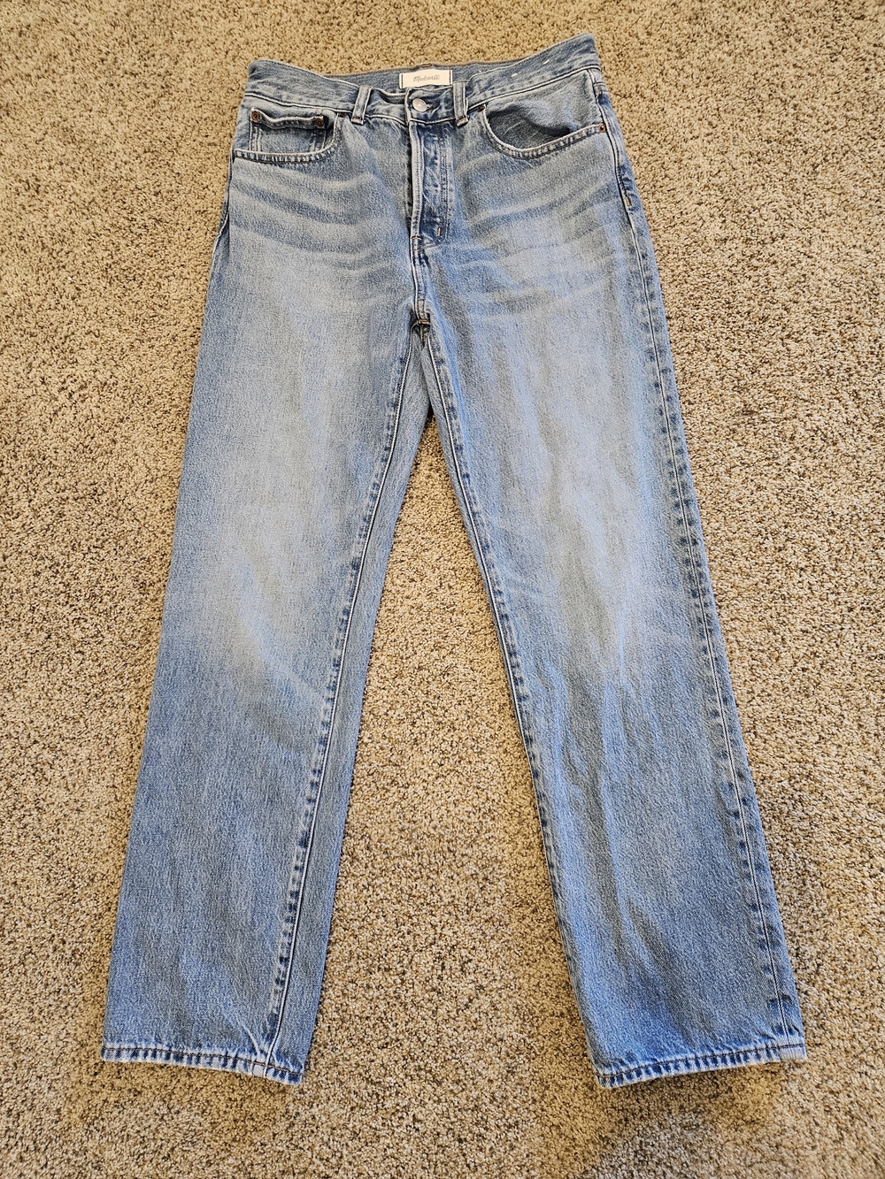 Light Blue Women's Straight Leg Jeans